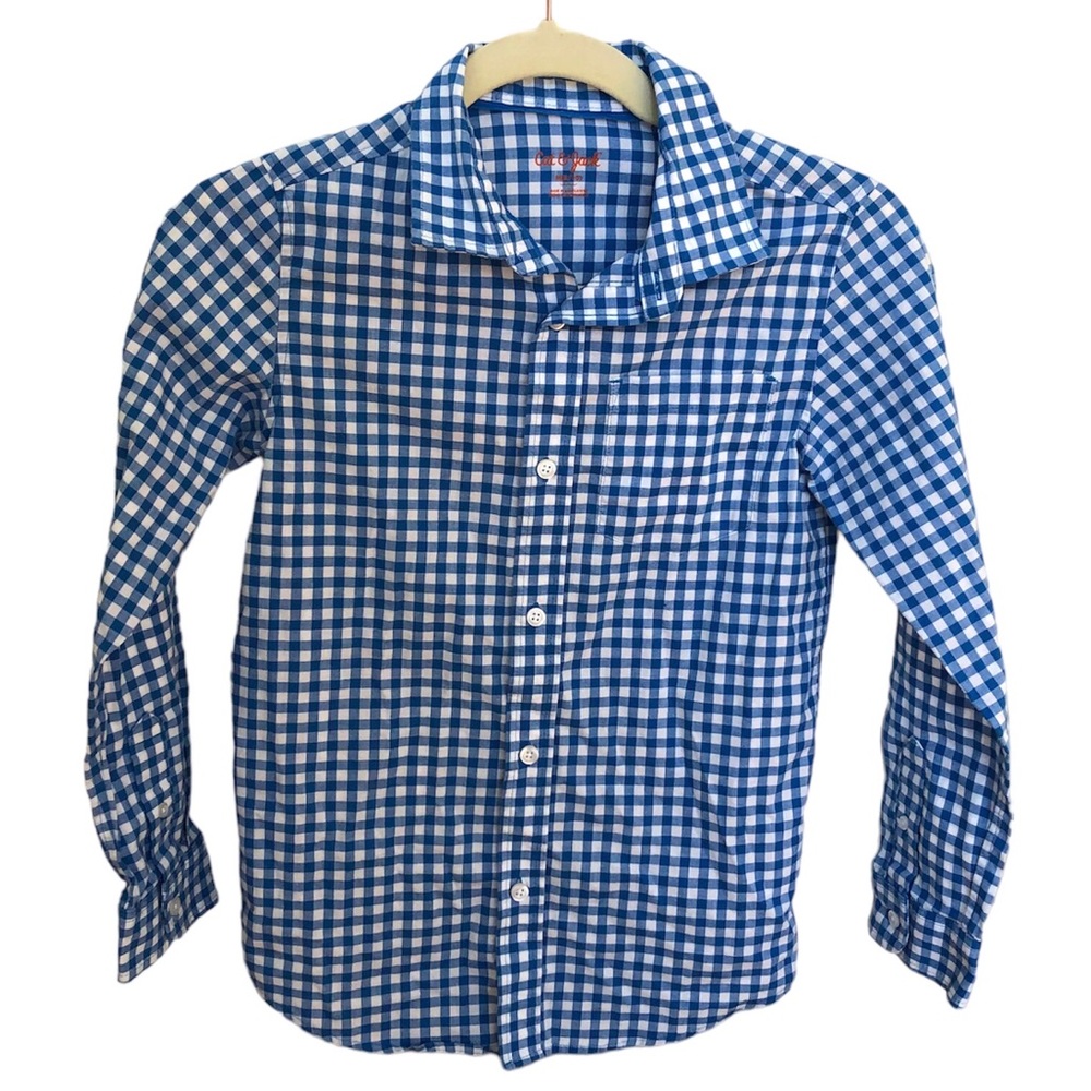 Boy’s Cat and Jack plaid dress shirt size 8/10 Medium. NWOT.